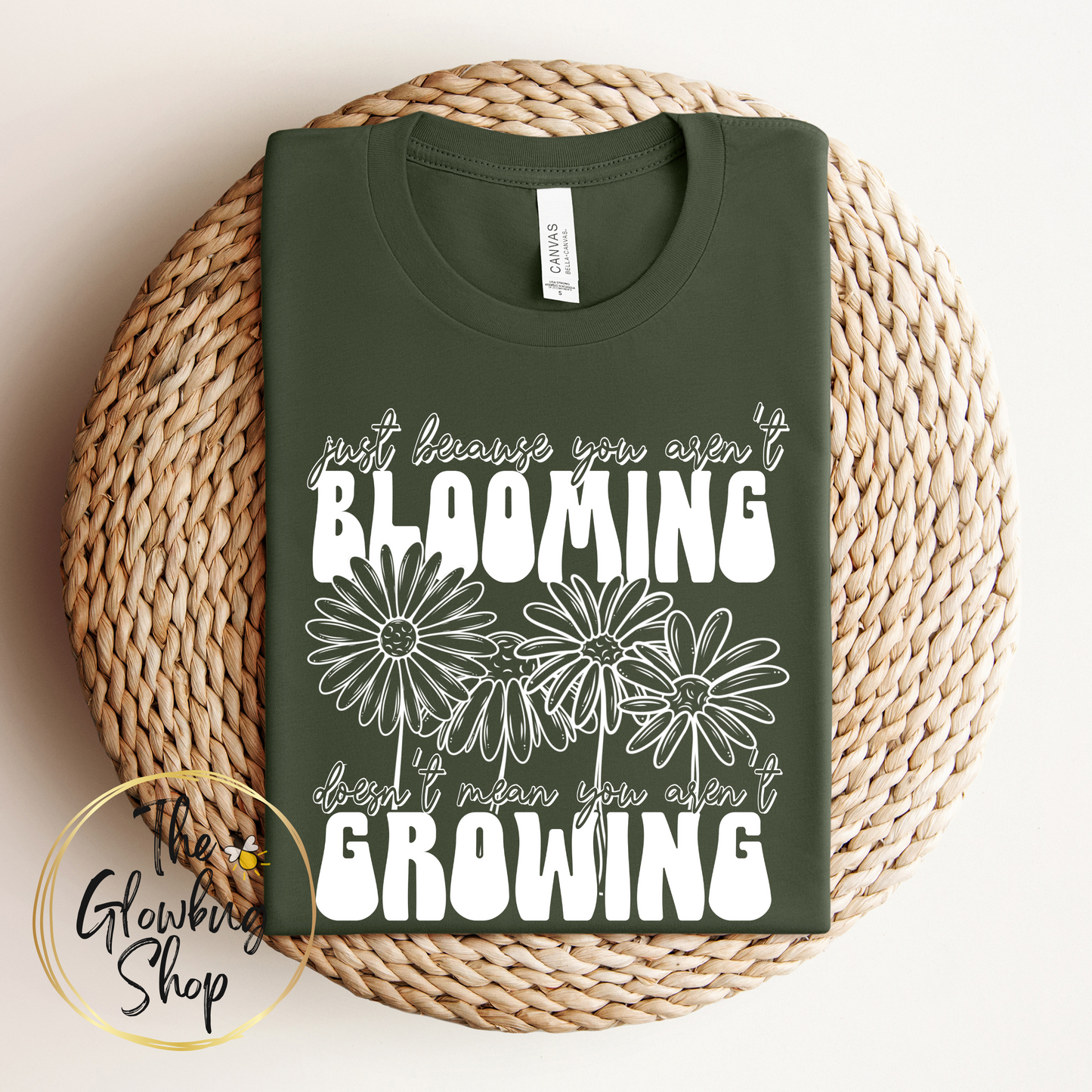 Just Because You Aren't Blooming (white ink)