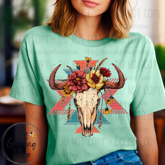 Longhorn Skull flower
