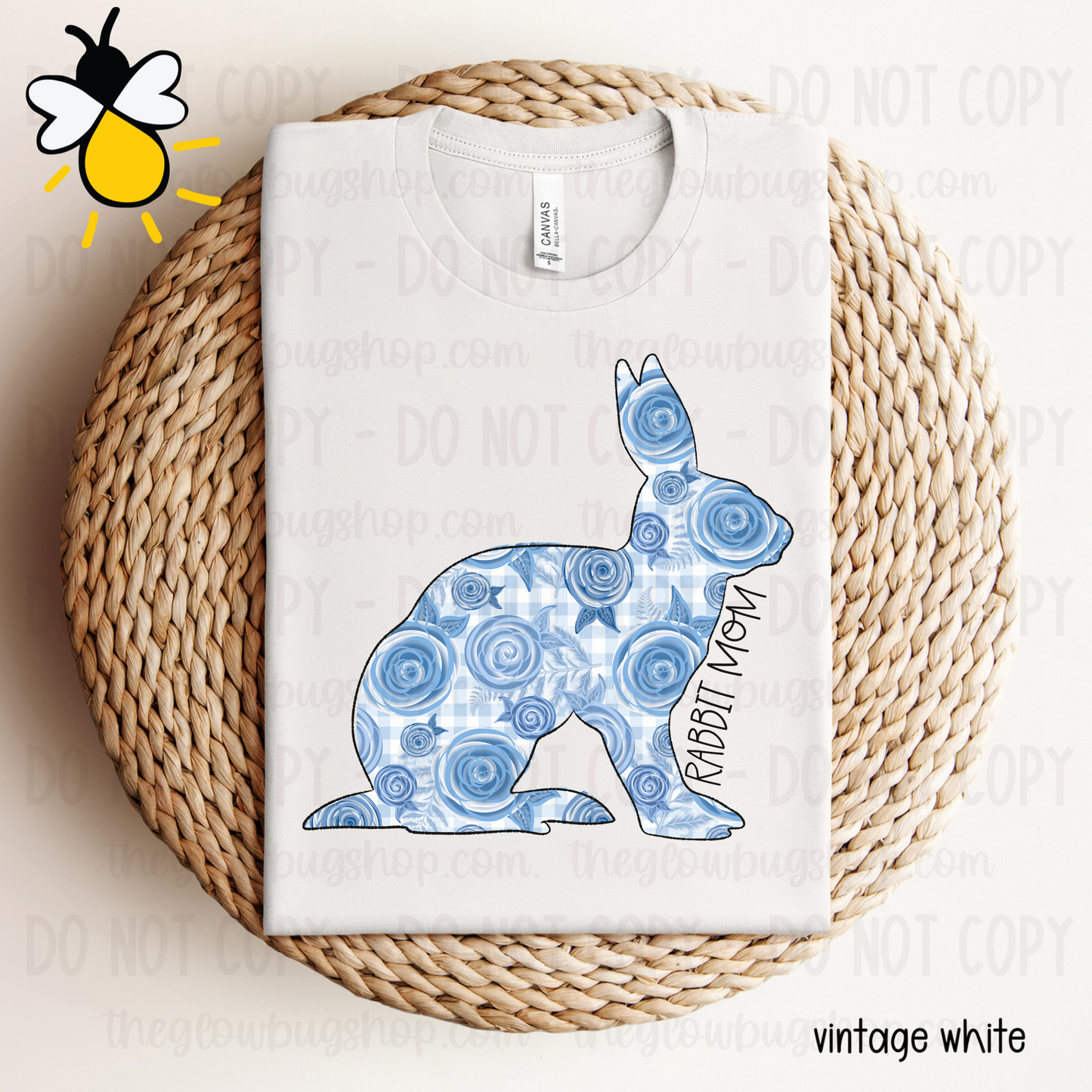 Rabbit Mom floral