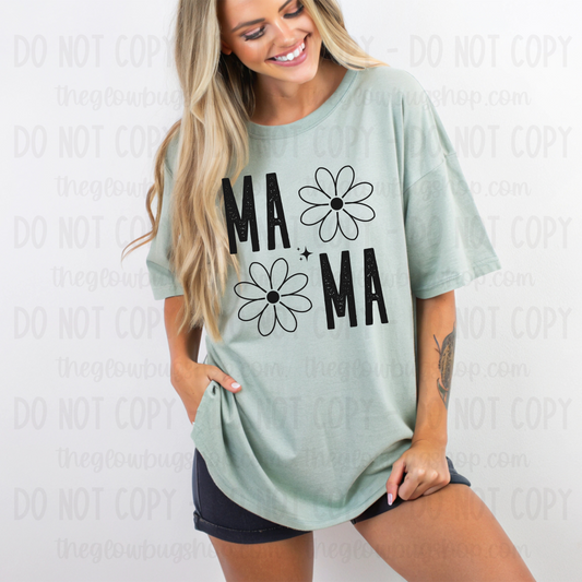 MAMA Flower (black ink)