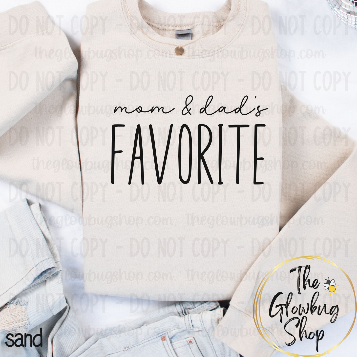 Mom & Dad’s Favorite (youth) (black ink)