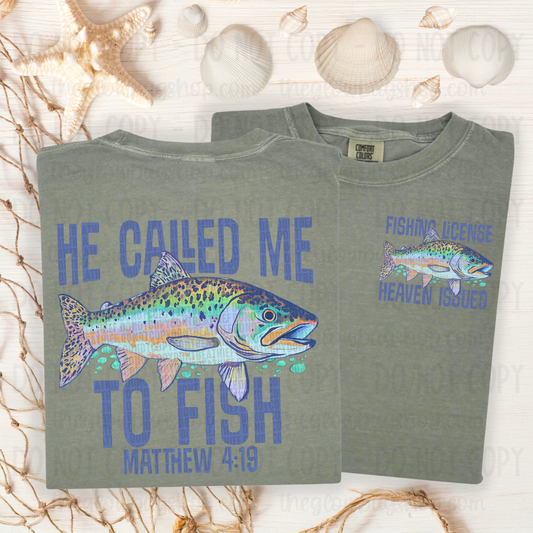 He Called Me To Fish 1 blue